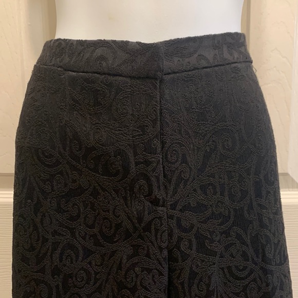 Black Patterned Pants - Picture 4 of 9